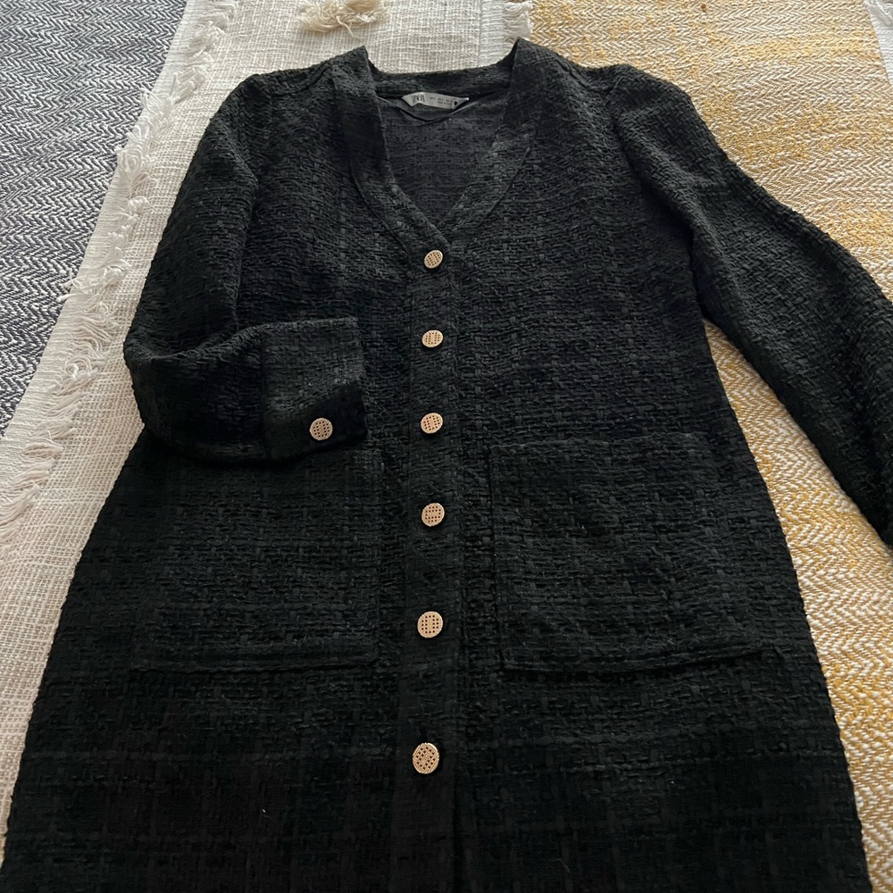 Black zara dress size small